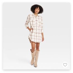 NWT Target Universal Thread Long Sleeve Button Down Shirtdress